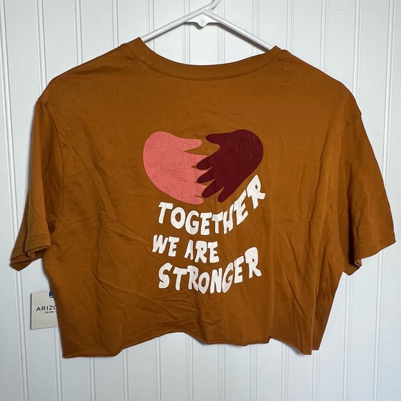 Arizona Jean Company Tops - Stronger Together Arizona Junior Cropped Tee Sz XS